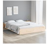vidaXL Bed Frame without Mattress Solid Wood 180x200 cm Super King Super King Size