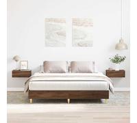 Bed Frame No Mattress Engineered Wood Bed Base Single Bed Double Bed vidaXL