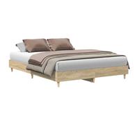 Bed Frame No Mattress Engineered Wood Bed Base Single Bed Double Bed vidaXL