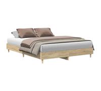Bed Frame No Mattress Engineered Wood Bed Base Single Bed Double Bed vidaXL