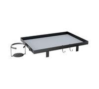 Bed Frame Screw Shelf, Small Bedroom | and clip system, sturdy metal, no tools, fits tight spaces