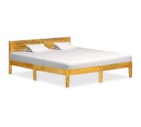 Bed Frame Solid Mango Wood 180 cm 6FT Super King Berkfield Home Brown Super King