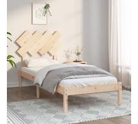 Bed frame Solid pine natural 2FT6 Small Single 75x190cm Plywood Slats Headboard