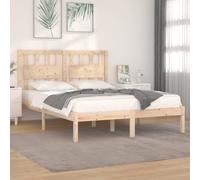 Bed Frame Solid Pine Natural 75x190cm Small Single 195.5x80.5x31cm Headboard UK