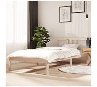 (brown, 90 x 190 cm) vidaXL Solid Wood Bed Frame Wooden Platform Bed Multi Colours Multi Sizes