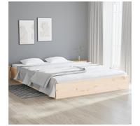 vidaXL Bed Frame without Mattress Solid Wood 140x200 cm
