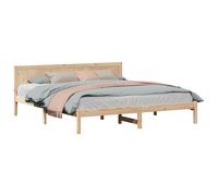 Bed Frame Solid Pine wood Frames Bedroom Furniture Wooden Contemporary vidaXL