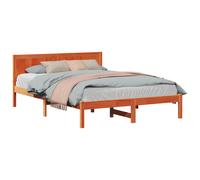 vidaXL Bed Frame Brown 150 x 200 cm Solid Pine wood