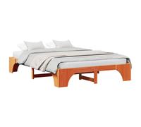 Bed Frame Solid Pine Wood Modern Contemporary Bedroom Furniture Indoor vidaXL