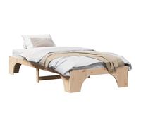 Bed Frame Solid Pine Wood Modern Contemporary Bedroom Furniture Indoor vidaXL
