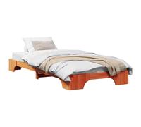 Bed Frame Solid Pine Wood Modern Contemporary Bedroom Furniture Indoor vidaXL