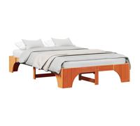 Bed Frame Solid Pine Wood Modern Contemporary Bedroom Furniture Indoor vidaXL