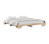 Bed Frame Solid Pine Wood Modern Contemporary Bedroom Furniture Indoor vidaXL
