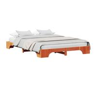 Bed Frame Solid Pine Wood Modern Contemporary Bedroom Furniture Indoor vidaXL