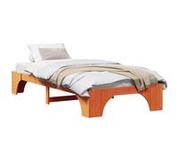 Bed Frame Solid Pine Wood Modern Contemporary Bedroom Furniture Indoor vidaXL
