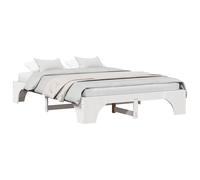vidaXL Bed Frame Natural 150 x 200 cm Solid Pine Wood