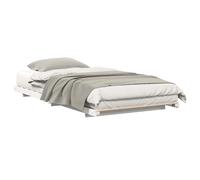 vidaXL Floor Bed Frame Brown 90 x 210 cm Solid pine wood