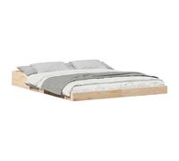 Bed Frame Solid Pine Wood Platform Bedroom Furniture Modern Wooden Base vidaXL