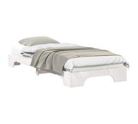 Bed Frame Solid Pine Wood Platform Beds Modern Contemporary Bedroom vidaXL