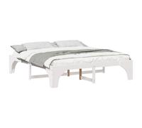 Bed Frame Solid Pine Wood Platform Beds Modern Contemporary Bedroom vidaXL