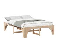 Bed Frame Solid Pine Wood Platform Beds Modern Contemporary Bedroom vidaXL