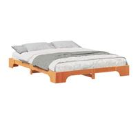 Bed Frame Solid Pine Wood Platform Beds Modern Contemporary Bedroom vidaXL
