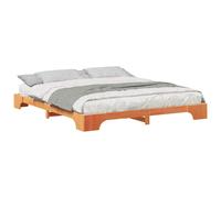 Bed Frame Solid Pine Wood Platform Beds Modern Contemporary Bedroom vidaXL
