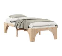Bed Frame Solid Pine Wood Platform Beds Modern Contemporary Bedroom vidaXL