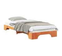 Bed Frame Solid Pine Wood Platform Beds Modern Contemporary Bedroom vidaXL