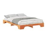 Bed Frame Solid Pine Wood Platform Beds Modern Contemporary Bedroom vidaXL