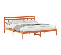 Bed Frame Solid Pine Wood Platform Modern Bedroom Contemporary Decor vidaXL
