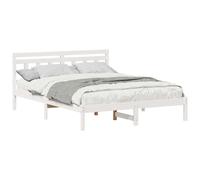 Bed Frame Solid Pine Wood Platform Modern Bedroom Contemporary Decor vidaXL