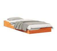 Bed Frame Solid Pine Wood Platform Modern Bedroom Furniture Functional vidaXL