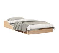 Bed Frame Solid Pine Wood Platform Modern Bedroom Furniture Functional vidaXL