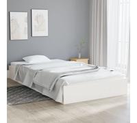 vidaXL Bed Frame White Solid Wood 90x200 cm UK NEW