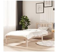 Bed Frame without Mattress Solid Wood 75x190 cm Small Single Small Single