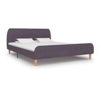 Bed Frame Taupe Fabric 150x200 cm King Size Berkfield Home Beige King