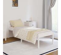 Bed frame White Solid Pine 2FT6 Small Single 75x190cm 45cm High underbed storage [EEK: A]