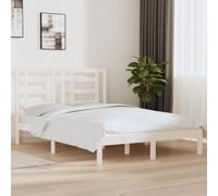 Bed frame White Solid Pine 2FT6 Small Single 75x190cm Rustic Headboard Included