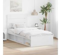 Bed Frame with Headboard Solid Pine Wood Modern Bedroom Contemporary vidaXL