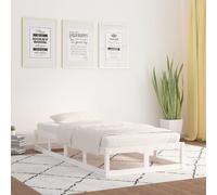 (white, 75 x 190 cm) vidaXL Solid Wood Bed Frame Home Bedroom Bed Base Multi Colours Multi Sizes
