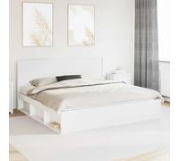 Bed Frame with Storage and Headboard Engineered Wood Modern Bedroom vidaXL