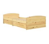 Bed Frame with 2 Drawers Bedroom Bed Base Bedstead Solid Wood Pine vidaXL