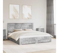 Bed Frame with Drawer with Headboard Manual Engineered Wood