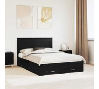 Bed Frame with Drawer with Headboard Manual Engineered Wood