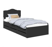 Bed Frame with Drawer with Headboard with Storage Engineer Wood Bedroom vidaXL