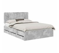 Bed Frame with Drawer with Headboard with Storage Engineer Wood Modern vidaXL