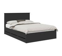 vidaXL Bed Frame with Drawer White 150 x 200 cm Engineer Wood