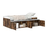 vidaXL Bed Frame with Drawer Artisan Oak 90 x 200 cm Engineered Wood - Brown, Brown