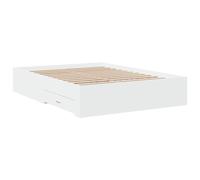 vidaXL Bed Frame with Drawer Artisan Oak 120 x 190 cm Engineered Wood, Brown